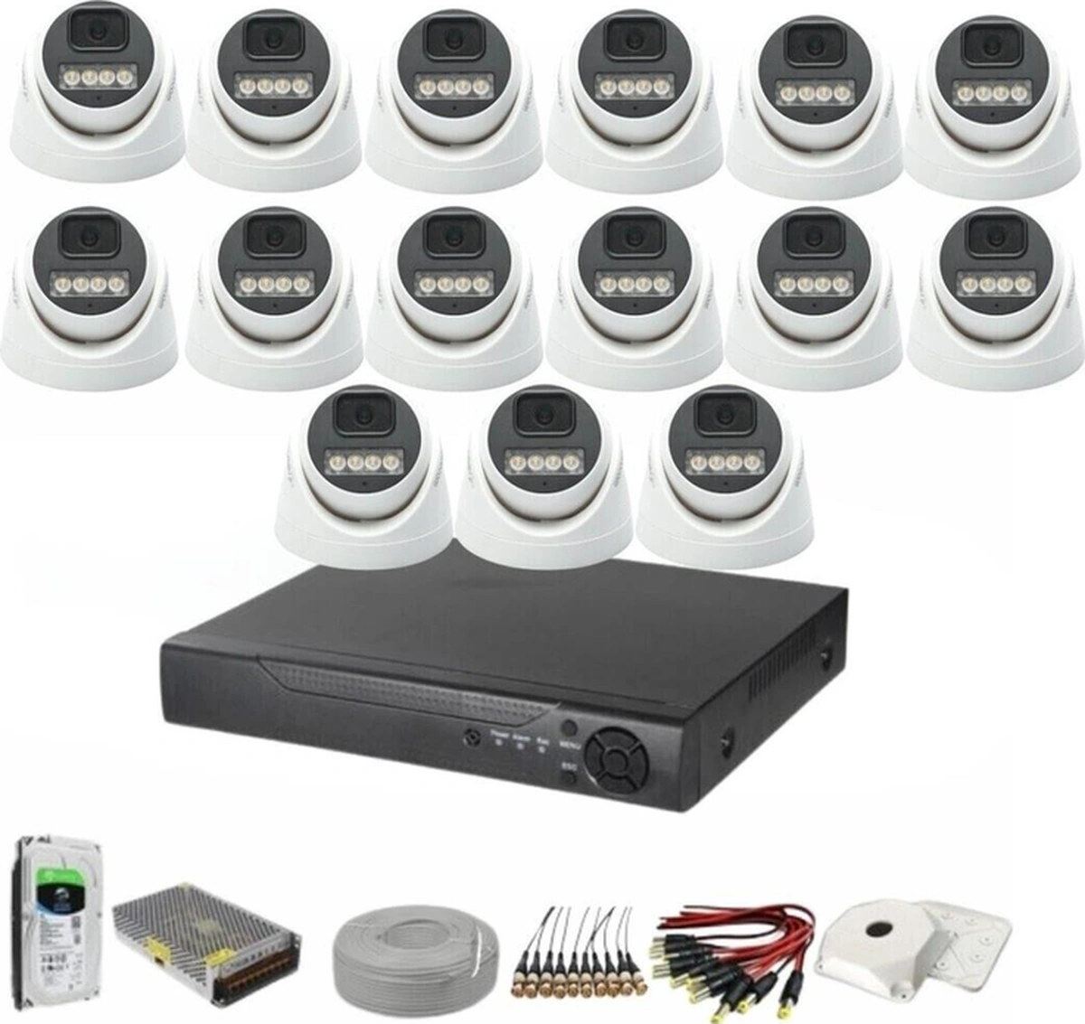 15'li Kamera Seti 2 Mp 3.6mm Full Color Serisi-113644