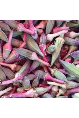 100 Adet Tohum Kınalı Bamya Tohumu Bamya Tohumu