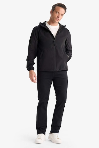 Defacto Su İtici Slim Fit Dar Kesim Kapüşonlu Fermuarlı Mont C5821ax25aubk27 Siyah
