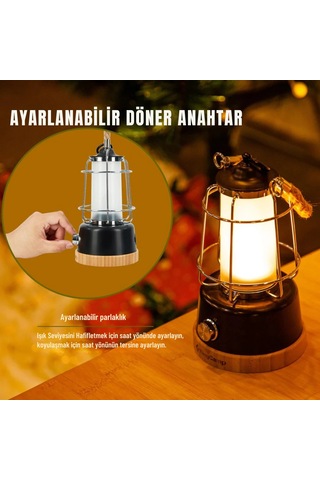 Kingcamp Echo Retro Kamp Lambası Çok Renkli