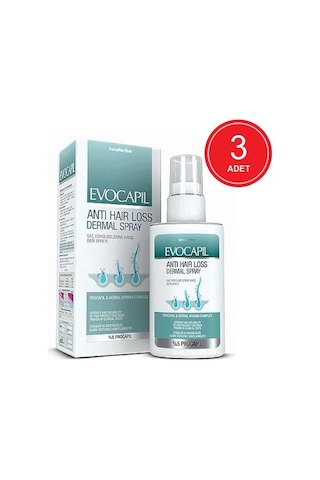 Evocapil Anti Hair Loss %5 Procapil Sprey 3 x 60 ML