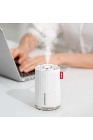 Pratik Buhar Ferah Kablosuz Şarjlı Hava Nemlendirici Oda Kokusu Difüzörü - 280 Ml Led Işıklı Hf02