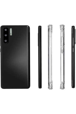Kilifone - Huawei P30 Pro Uyumlu Kılıf Şeffaf Koruyucu Nitro Anti Shock Silikon - Renksiz - T7688