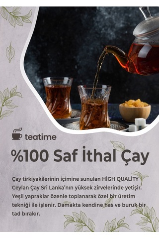 Ceylan Tea İthal Seylan Sri Lanka Ceylon Siyah Yaprak Kaçak Çay 400 G