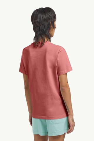 Jack Wolfskin Essentıal T W Kırmızı Kadın Kısa Kol T-shirt Kirmizi