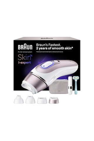 Braun IPL Skin i·Expert Evde Lazerle Tüy Alma App ile Mini Yüz Tüy Alma Cihazı 4 Başlık PL7432