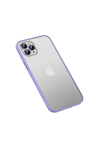 Apple Uyumlu iPhone 12 Pro Kılıf Zore Retro Kapak Lila