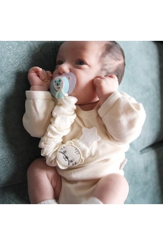 Babyjem Bürümcüklü Emzik Askısı Somon