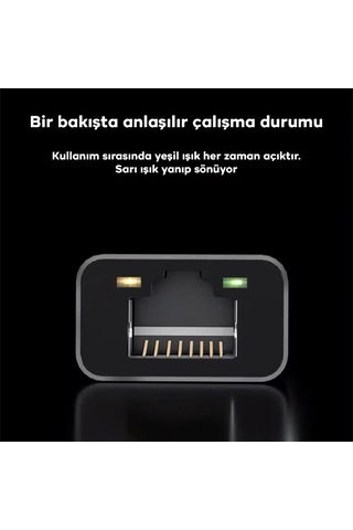 Ally Type-c To Rj 45 2.5 Gbps Ethernet Kablosu- 5775 Renkli