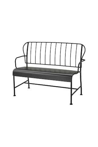 Läckö Gri 115x56x87 Cm 2'li Bahçe Kanepesi