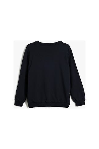 Koton Kız Çocuk Okul Sweatshirt Uzun Kollu Fiyonk Detaylı Lacivert