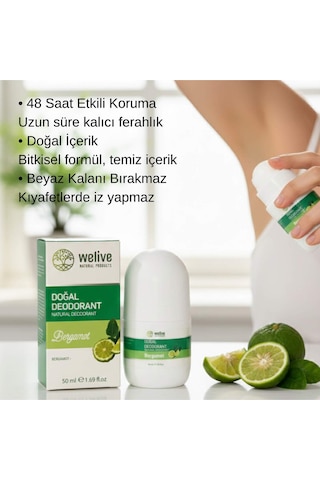 Welive Bergamot Aromalı Roll-on Deodorant 50 ML