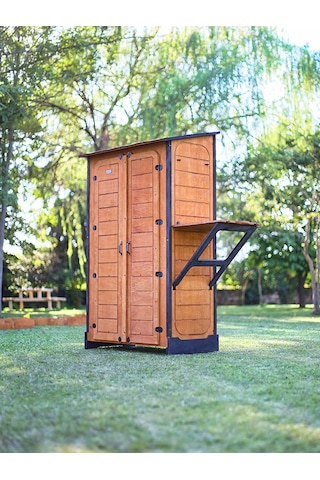Mandu Ahşap Slim Maxi Depolama Dolabı Ahşap