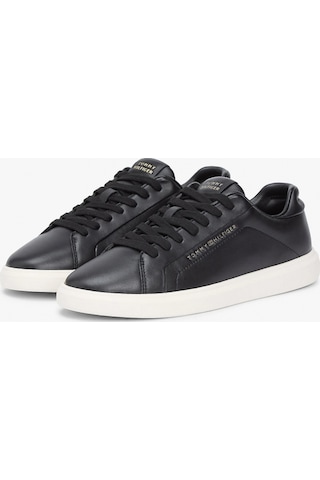 Tommy Hilfiger Icon Court Hafif Parlak Kadın Siyah Sneaker Fw0fw08949bds Siyah