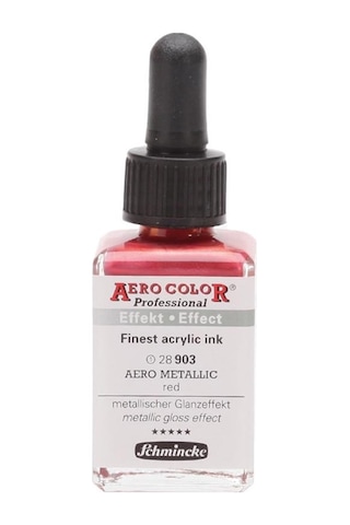 Schmincke Aero Color Akrilik Mürekkep 28Ml 903 Aero Metallic Red