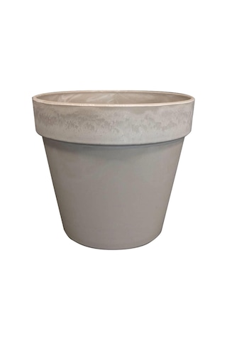 Nayla Gri Plastik Saksı 25x23cm