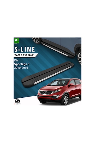 S-dizayn Kia Sportage 3 S-line Krom Yan Basamak 173 Cm 2010-2016