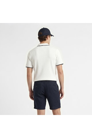 Nautica Erkek Beyaz Regular Fit Polo Yaka T-shirt Düz K65345t Beyaz