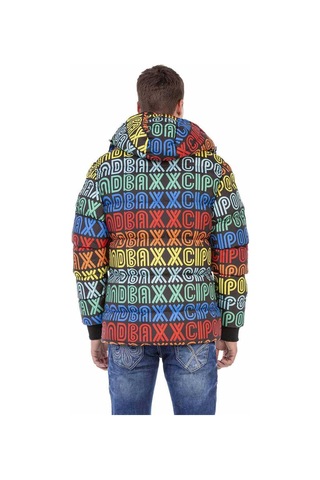 Cipo & Baxx Cm186 Multi Color Erkek Şişme Mont Siyah