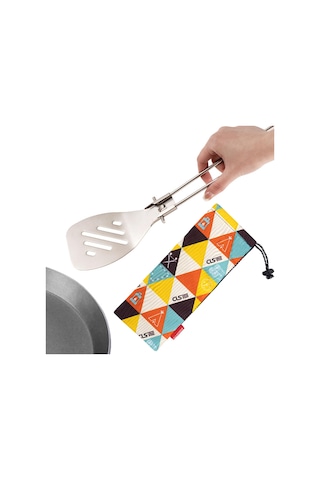 Suntek Paslanmaz Çelik Piknik Sofra Profesyonel Kamp Turner Gümüş