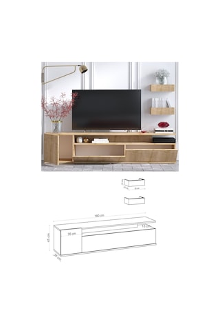 Decormet Alika Tv Ünitesi Safir Meşe -dec-20071 Diğer