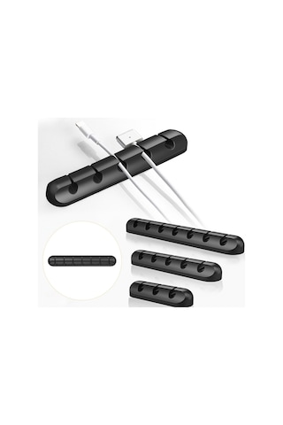 Dolıty Kordon Tutucu Düzenli Yönetim Tel Tutucular 7-solt-siyah