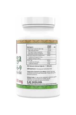 Ncs Omega 3-6-9 Fish Oil 1000 MG 2 Kutu 200 Softgels 2 Kutu