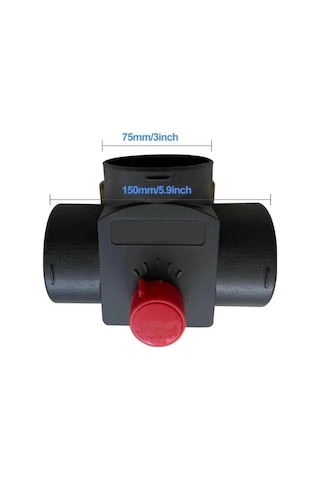 Shuıvan Webasto Tipi Isıtıcı 75mm Hava Dağıtıcı Ayırıcı Klapeli T - Ayarlı-1616 Çok Renkli