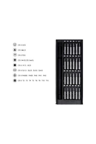 24 Parça Saatçi Pc Gözlük Mıknatıslı Tornavida Seti Plastik Saplı