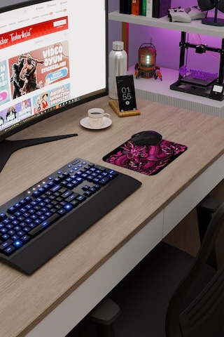 Ejderha Pembe V4 22x18 Gaming Kauçuk Kaymaz Taban Mouse Pad Fare Altlığı