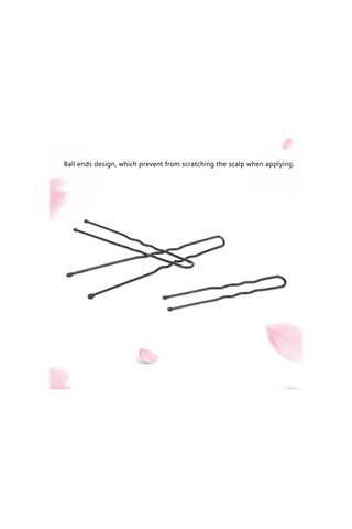 Dofolink 100 Adet Metal U Şekilli Saç İğnesi - Dalgalı Tip Saç Tutucu, Toplu Paket, Farklı Boyutlar, Siyah Renk, Saç Stili Oluşturucu Aksesuar Siyah