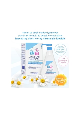 Sebamed Baby Ph 5.5 Bisabolol İçerikli Koruma Ve Bakım Sağlayan Yenidoğan Bebek Şampuanı 500 Ml