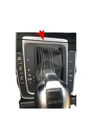Volkswagen Vw Golf 7 Mk7 Gtı Gtd R 2013-2020 Uyumlu Vites Paneli Çerçevesi Krom Renkli