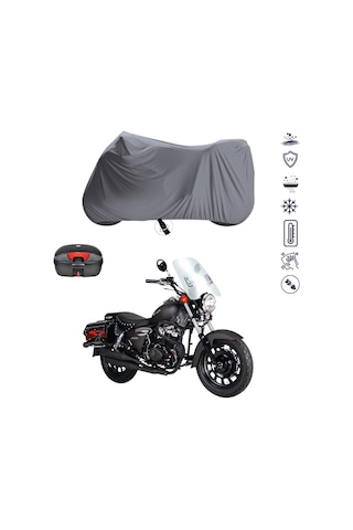 Kuba Superlight 200 Arka Çanta Uyumlu Motosiklet Branda Su Geçirmez Motor Branda