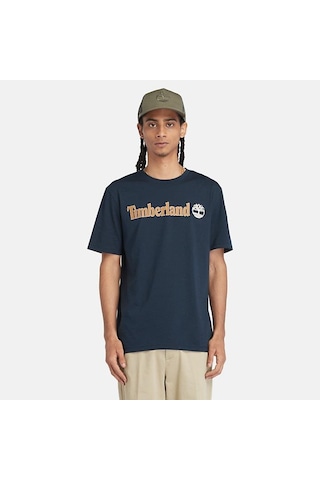 Timberland Tımberland Linear Logo Short Sleeve Tee Tb0a5upq4331-dark Sapphıre Lacivert
