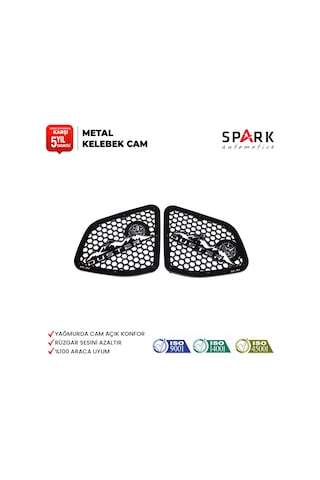 Dacia Duster 2010-2017 Yıl Aralığı Uyumlu Metal Kelebek Cam 2 Parça Dacia Duster 2010-2017 Yıl Aralığı Uyumlu Metal Kelebek Cam 2 Parça