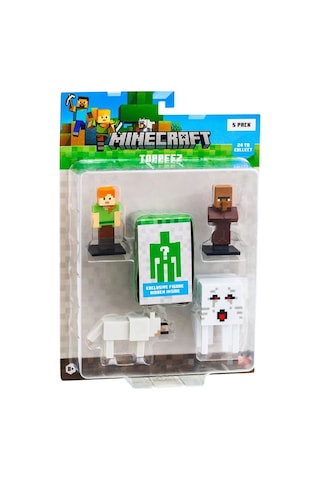 Minecraft 3d Figür Toppeez 5'li Set Mc2040 Model 3 Minecraft