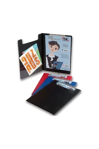 2K A5 Küçük Boy Pvc Kapaklı Sekreter Blok Tablası Dikkat Sadece A5 Evraklar Için Uygundur