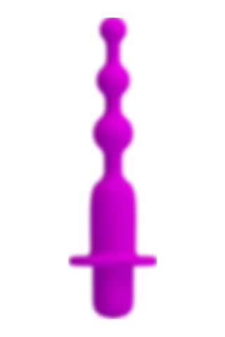 xShopum 12 Fonksiyonlu Usb Şarjlı Silikon Titreşimli Anal Boncuk Hermosa