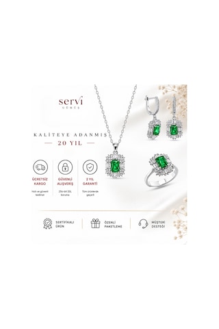 Servi 925 Ayar Gümüş Radiant Baget Set-33 68357736