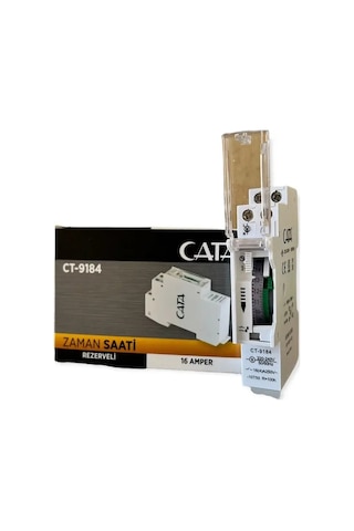 Cata Dijital Zaman Saati Otomatik Zamanlayıcı Timer Sigorta Tipi Ct-9184