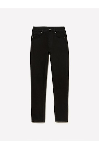 Sisley Streç Pamuklu Taş Yıkama Yüksel Bel Slim Fit Pantolon Kadın Siyah Denim Pantolon - 325p47kzle044 Lacivert