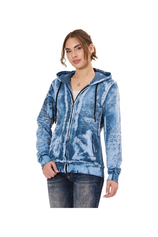 Cipo & Baxx Wl379 Kadın Hoodie Sweatjacket Cipo&baxx Şık, Rahat Ve Modern Tasarım Blue