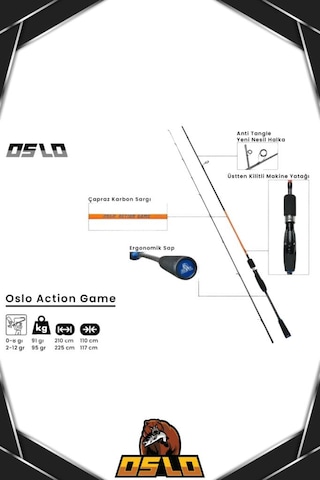 Oslo Alexa 1000 Oslo Action Game 225cm 2-12gr Lrf Olta Seti Standart