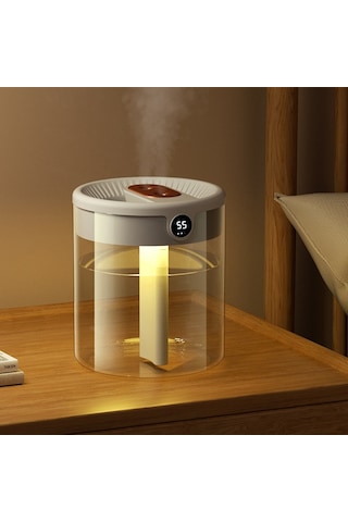 Ezere K15 Işıklı Led Ekranlı Humidifier Araç Ev Hava Nemlendirme Cihazı