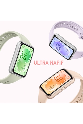 Caseonn Huawei Band 11 Pro Kordon Tam Korumalı Spor Silikon Kordon Kayış Pudra