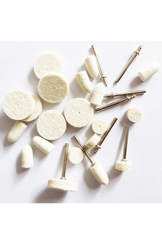 Yifomall 76 Parça Keçe Ve Yün Parlatma Seti - Dremel Uyumlu, Taşlama Ve Cilalama Aksesuarları 1 İnç & 3mm