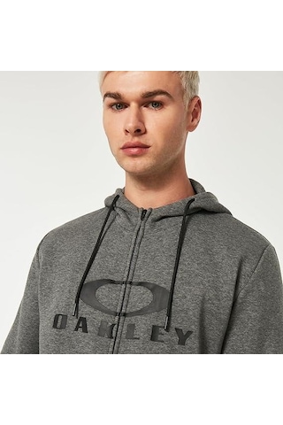 Oakley Bark Fz Hoodie 2.0 Erkek Sweatshirt-foa402598 Gri