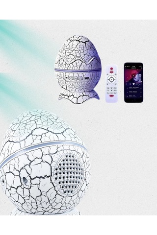 Dinozor Yumurtası Galaksi Projektör Gece Lambası 4'ü 1 Arada Bluetooth Hoparlörlü Çok Renkli 73502937