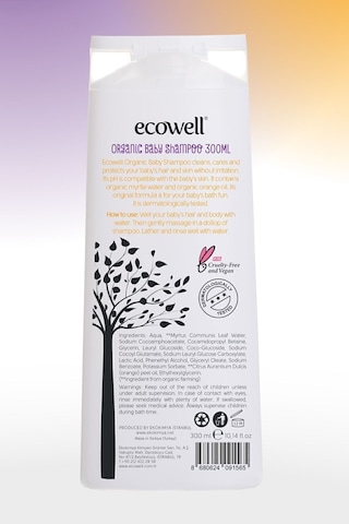 Ecowell Bebek Saç & Vücut Şampuanı + Nemlendirici Yüz & Vücut Losyonu 2 x 300 ML